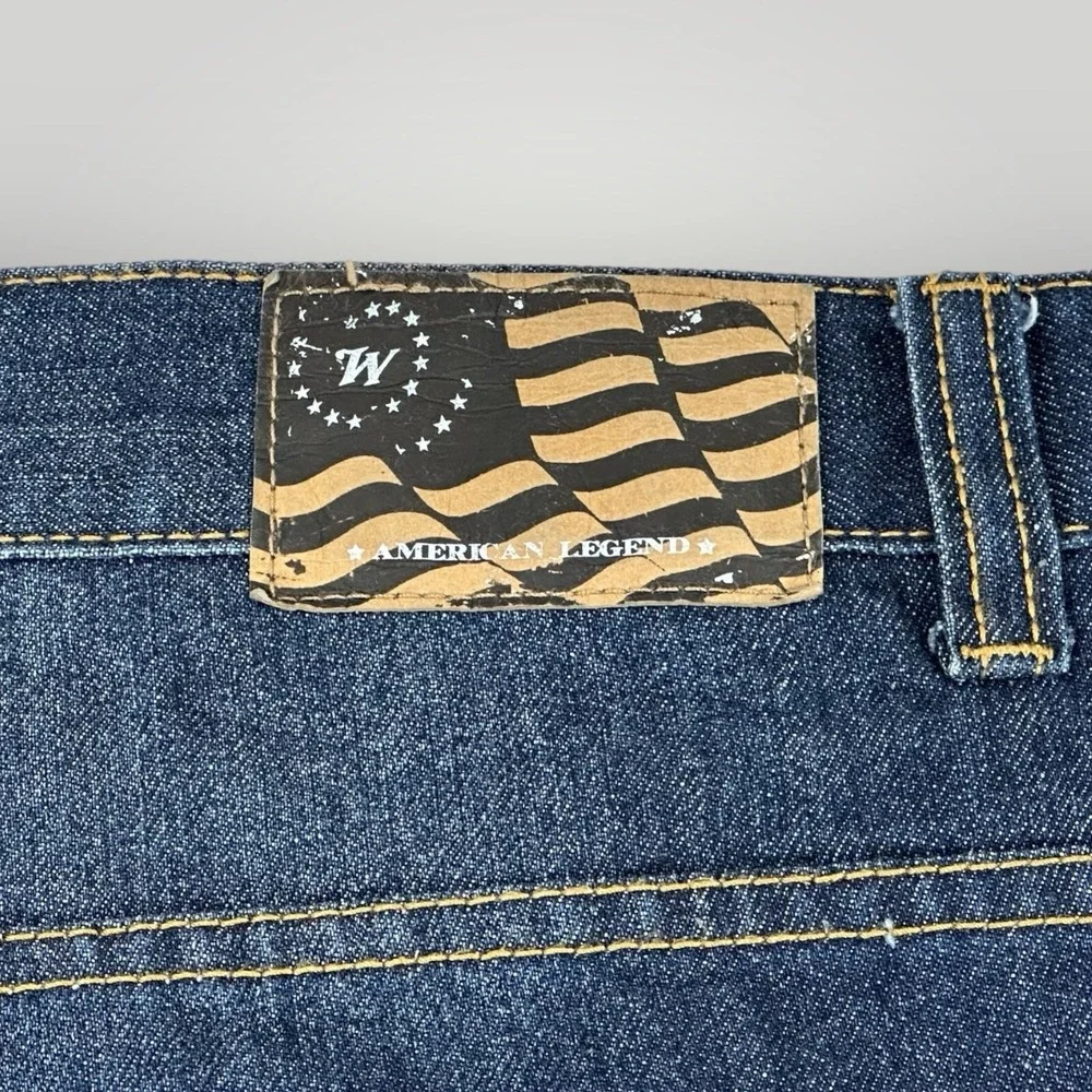 Winchester Jeans Mens 52x34 Distressed Rip Repair Grudge Acid Wash Grudge Denim